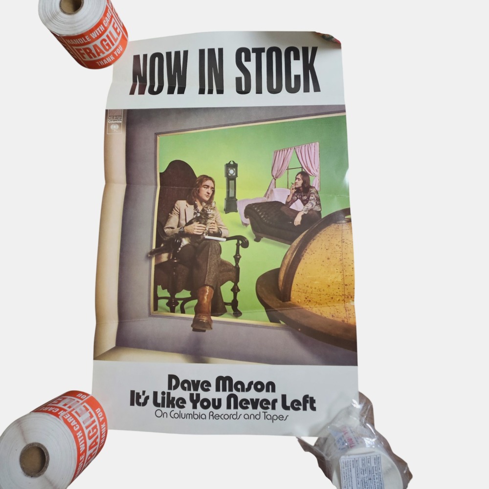 Dave Mason It's Like You Never Left Vintage‎ 1973 Promo Poster 12x20 Columbia